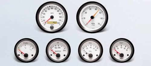 VDO Cockpit White Gauges